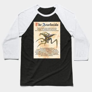 Starship Troopers (1997) Medieval Book Print Baseball T-Shirt